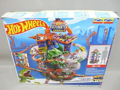 Buy Hot Wheels Megacity Parking Garage With T-Rex Attack, Game Building Without Vehicles • 80.09£