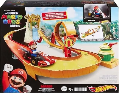 Buy Hot Wheels Super Mario Bros Jungle Kingdom Raceway • 27.99£