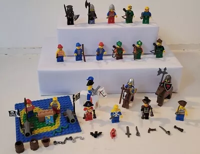 Buy Lego Vintage Knights And Pirates Bundle - 20 Figures, Horses + More • 25£