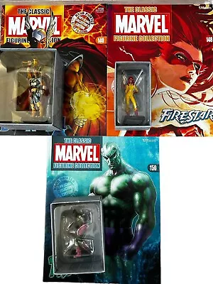 Buy 3 X The Classic Marvel Figurine Collection Issues 140 148 150 Eaglemoss & Mags • 10£