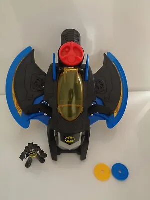 Buy Fisher Price Imaginext Batman Batwing Plane Figure And 2 X Disc • 10.50£