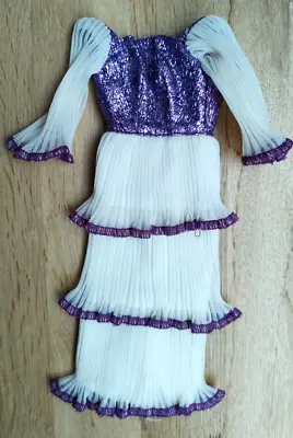 Buy Vintage Mattel Barbie_ Original Marie Osmond DEEPEST PURPLE Dress_ 1974 • 15.38£