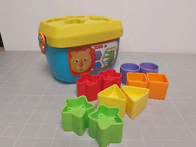 Buy Fisher Price Baby's First Chunky Blocks Shape Sorter - Infant Toy Educational • 6.99£