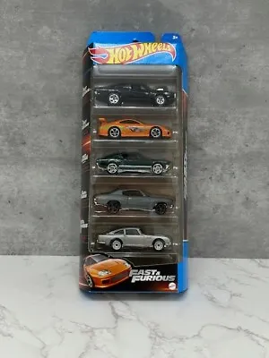 Buy Hot Wheels Fast And Furious 5 Pack Supra Mustang Charger DB5 Chevelle HLY70 • 14.99£
