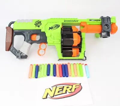 Buy NERF Gun Zombie Strike Doominator Blaster With 20 Darts • 10.99£