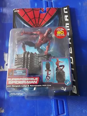 Buy Spider-Man The Movie (2002) Super Poseable Spider-Man Action Figure • 29.99£