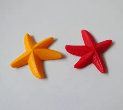 Buy Playmobil 9061 Aquarium Playset Spares Toy Accessories - Yellow & Red Star Fish • 5.75£