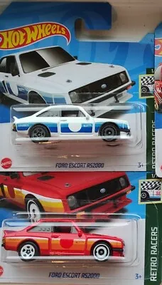 Buy Hot Wheels Ford Escort Bundle  RS2000 Red & White  Tracked Delivery • 14.99£