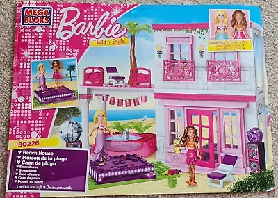 Buy Barbie Mega Bloks Build ‘n Style 80226 Beach House & Princess Tea Party Bundle • 19.99£