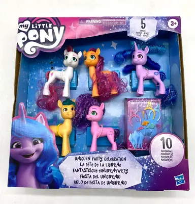 Buy My Little Pony Unicorn Party Celebration Pack 5 Pony And 10 AccessoriesYJN001 NG • 18£