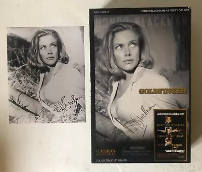 Buy Sideshow Honor Blackman As Pussy Galore Signed 12  Figure + 10 By 8 Signed Photo • 225£