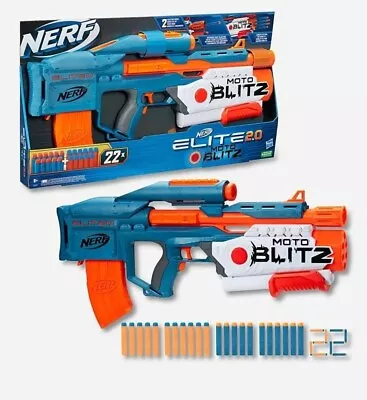 Buy Nerf Elite 2.0 Motoblitz CS-10 Blaster, Motorised 10-Dart Blasting, Airblitz 6 D • 26.99£