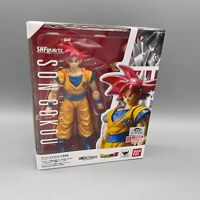 Buy Bandai S.H. Figuarts Super Saiyan God Red Gokou Goku Action Figure UK IN STOCK • 74.99£