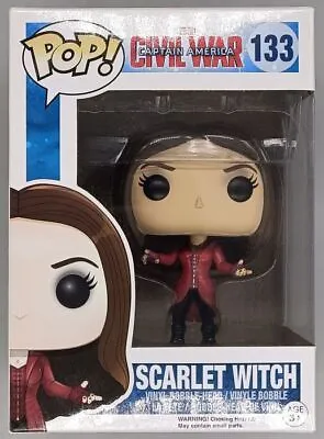 Buy Funko POP #133 Scarlet Witch - Marvel Captain America CW Damaged Box + Protector • 20.99£