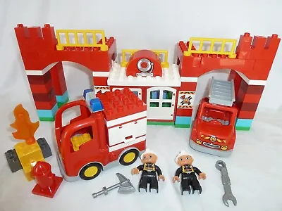 Buy Lego Duplo 10593 Fire Station 100% Complete Without Box • 30£