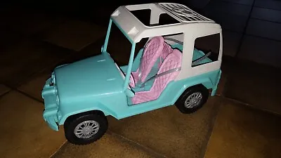 Buy Barbie Mattel 2012 - Beach Cruiser Jeep - Turquoise - Pink Excellent Condition & Complete • 51.28£