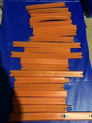 Buy Hot Wheels Straight Track Lot Of 20 With 10 Connectors Tracks • 8.60£