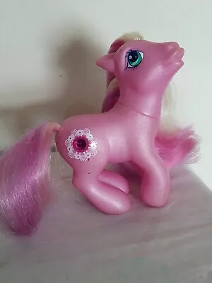 Buy Vintage My Little Pony G3 Crystal Lace Gemstone Pink Horse Toy Figure 2003 MLP • 3.75£