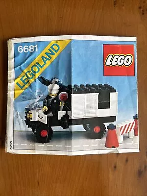 Buy 🌟Vintage LEGO 6681 Police Van 1981 INSTRUCTIONS ONLY 🌟 • 1£