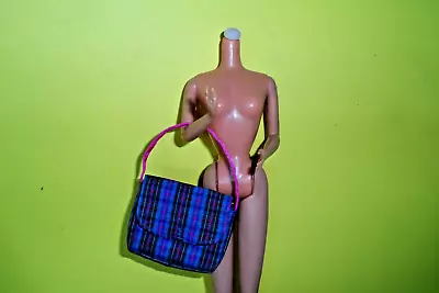 Buy 1999 Barbie Fashion Avenue Trend City Styles Accessory Plaid Bag • 2.78£