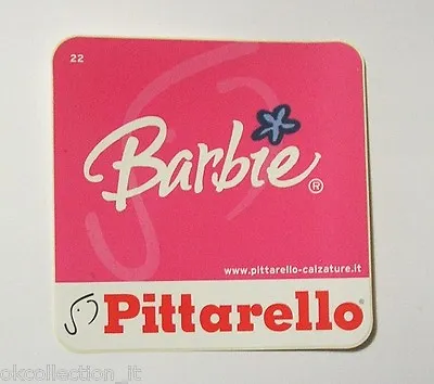 Buy OLD ORIGINAL STICKER / Original Sticker BARBIE MATTEL PITTARELLO (cm 9 X 9) • 5.05£
