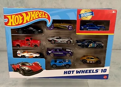 Buy Hot Wheels 10-Car Gift Pack Of 1:64 Scale Vehicles​ (As Pictured) #H New Sealed • 14.95£
