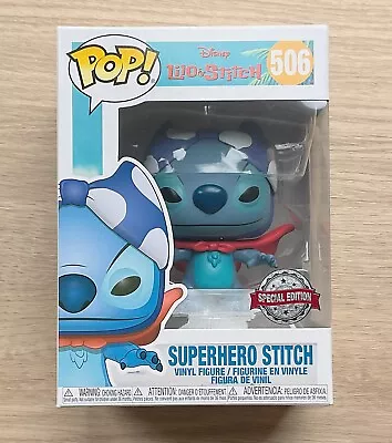 Buy Funko Pop Disney Lilo & Stitch - Superhero Stitch #506 + Free Protector • 29.99£