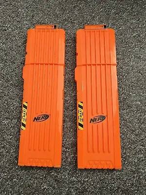 Buy 2x NERF 18 Dart Orange Magazine Clip Stick Mag For  Foam Dart Blaster • 14.98£