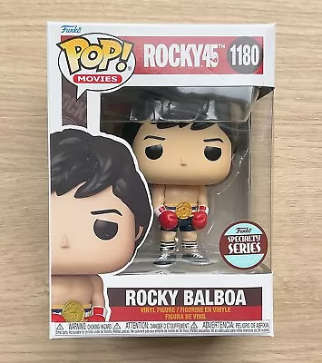 Buy Funko Pop Rocky 45th Rocky Balboa With Gold Belt #1180 + Free Protector • 29.99£