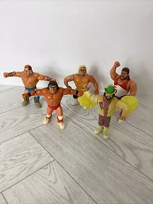 Buy WWE WWF 80s Hasbro Figures Job Lot Macho Man, Mr.Perfect, Erich, Typhoon @PAI#Q • 25£