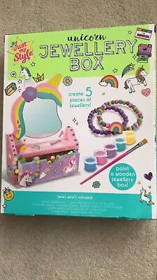 Buy Childs Unicorn Jewellery Box . Create 5 Pieces Of Jewellery. Age 6+. New • 7£