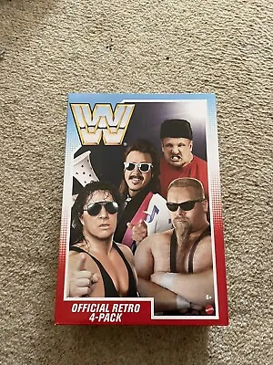 Buy WWE Mattel Creations Official Retro Bundle 4 Pack Wave 2 Figures WWF Hasbro WCW • 55£