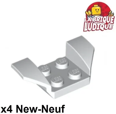 Buy LEGO 4x Vehicle Mudguard Guard Mud 2x4 Wing White/White 41854 New • 1.62£