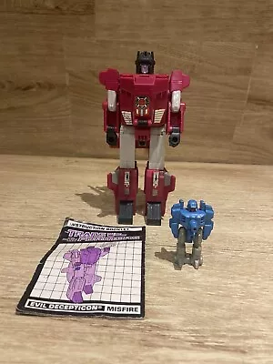 Buy Vintage Hasbro Transformers G1 Evil Decepticon Misfire Complete W/Aimless 1987 • 129.99£