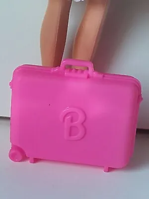 Buy Barbie Mattel Medium Trolley Suitcase Pink Pink Travel Accessories  • 5.15£
