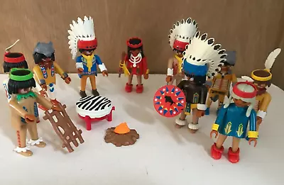 Buy Playmobil Indians Figures Ten Assorted Western Wild West People Bundle • 37.95£