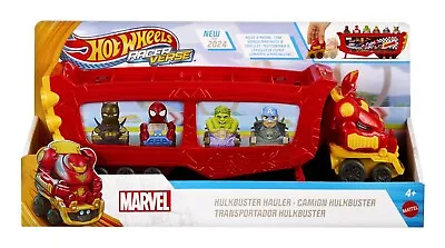 Buy Hot Wheels RacerVerse Marvel Hulkbuster Hauler, Stores Up To 10 Toy Cars • 26.99£
