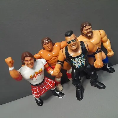 Buy Retro WWF WWE 1990s Vintage Wrestling Figures Bundle X4 Toys 90s Pubcrawl Crew • 29.99£