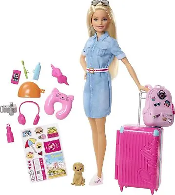 Buy Barbie Doll Barbie Dream House Adventures, Travel Barbie With Blonde Hair • 39.34£