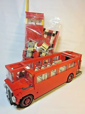 Buy Lego London Red Double Decker Bus Half Made. Excellent Condition. • 70£