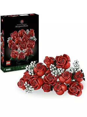 Buy LEGO Icons: Bouquet Of Roses (10328) Brand New And Sealed • 42.98£