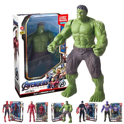 Buy Avengers Iron-man Spiderman Captain America Action Figures With Light Toy HOT • 7.07£