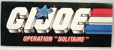 Buy G.I.Joe - Hasbro France 1989  Operation Solitaire  Flyer Catalogue • 2.57£