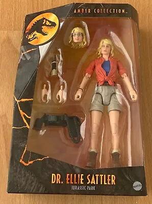 Buy Jurassic Park Amber Collection Dr. ELLIE SATTLER 6” Figure New Sealed • 19.95£