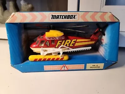 Buy 1993 Matchbox Superkings Rescue Helicopter Action Series EM-13 • 10.50£