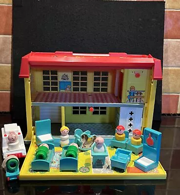 Buy Vintage Fisher Price Children’s Hospital With Accessories & Play Little People • 24.99£