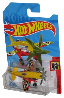 Buy Hot Wheels HW Daredevils 4/5 (2017) Yellow Mad Propz Toy Plane • 18.40£