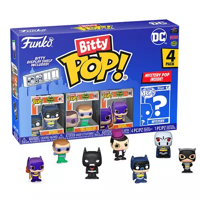 Buy Funko Bitty POP! DC Comics Batman (Adam West) 4-pack Vinyl Figures New • 13.59£