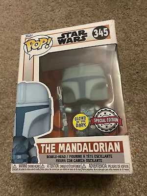 Buy Funko Pop Star Wars The Mandalorian Holographic Holographic #345 • 15£