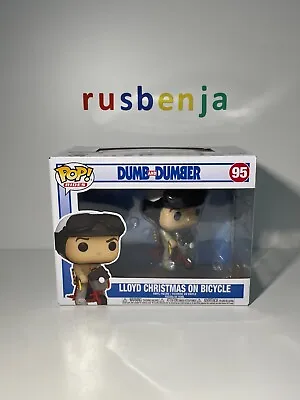 Buy Funko Pop! Movies Rides Dumb And Dumber Lloyd Chrostmas On Bicycle #95 • 25.99£